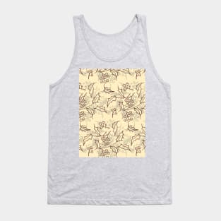 Holly berry Christmas pattern design Tank Top